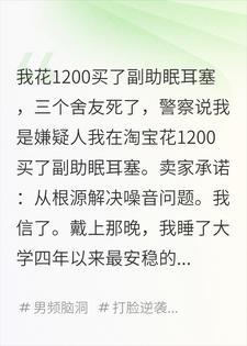 花一千二买安眠耳塞，一觉睡醒室友全没了